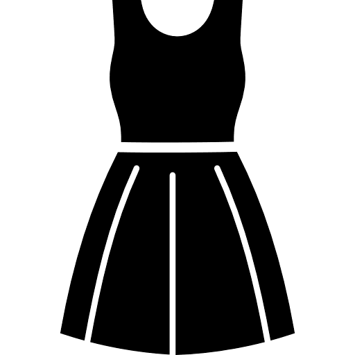 woman dress black icon